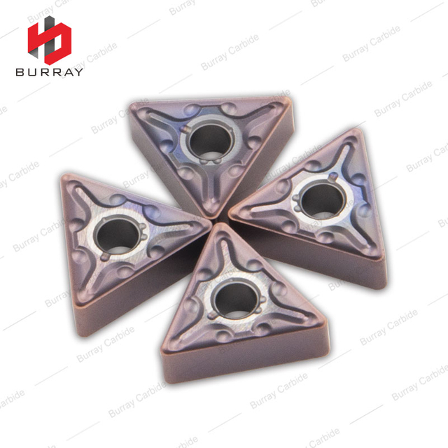 TNMG160408-MA Tungsten Carbide Insert with Purplish Red PVD Coating Carbide Turning Inserts