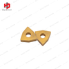 High Performance Indexable Insert WNUM120612 Tungsten Carbide Face Milling Inserts with Yellow Coated