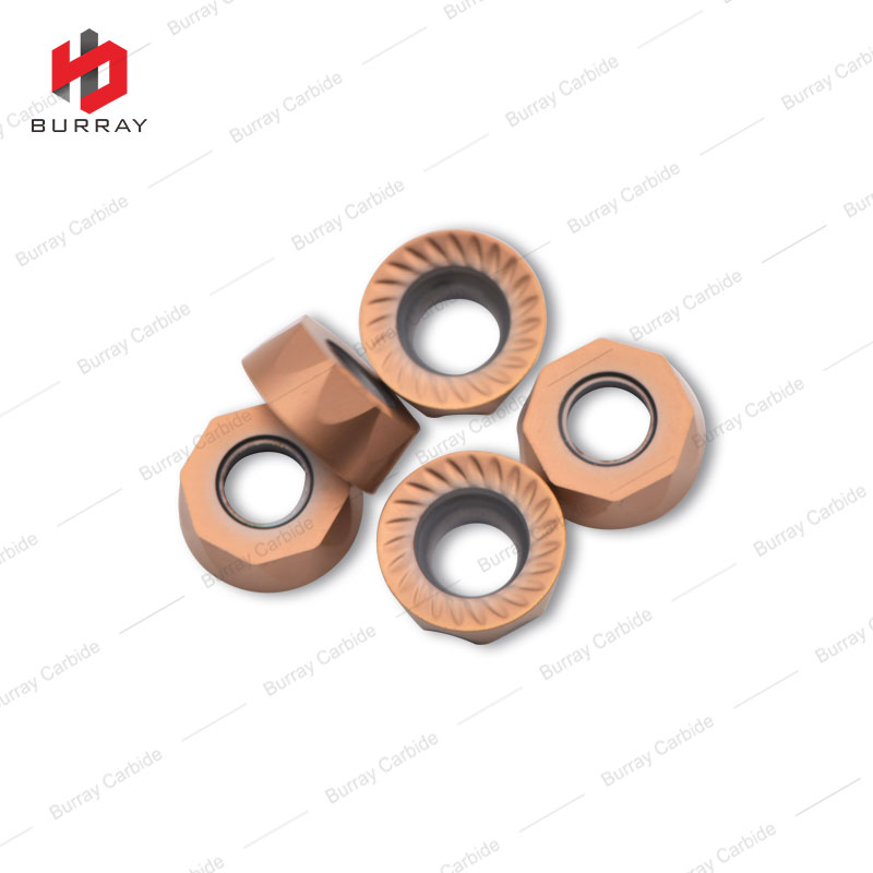 M Class, Round Insert RCMT10T3MO, for Finishing to Medium Cutting with Bi-color CVD Coating