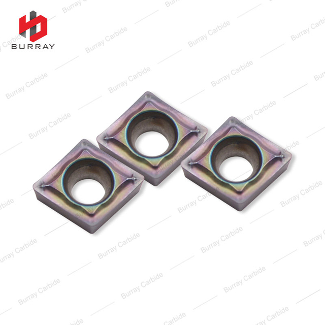 PVD Coated CCMT060204-SM Carbide Turning Inserts for Superalloys with High Hardness for Semi Finishing and Finishing
