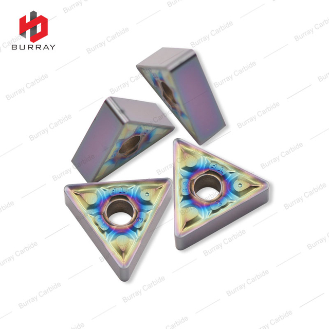 TNMG Indexable Carbide Turning Inserts TNMG160408-TF, PVD Coated Inserts for Machining Stainless Steel, Steel