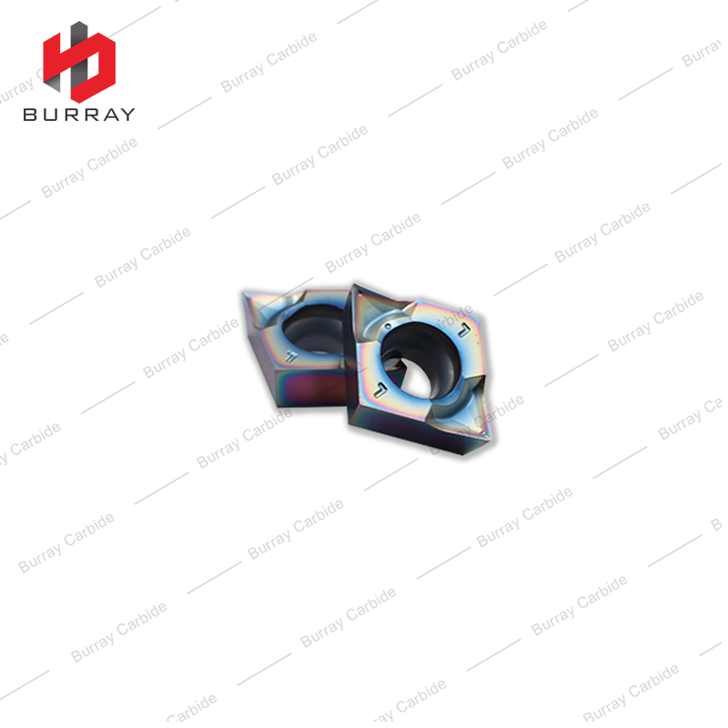 CCGT09T302-CL High Precision Rhombic CNC Lathe Metal Cutting Tool Cemented Carbide Turning Insert with Colorful Coated