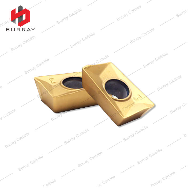 APKT160408-PM Indexable Carbide Milling Inserts for Metal Machining with PVD Coated for Processing Steel Stainless Iron Finishing and Semi-Finishing