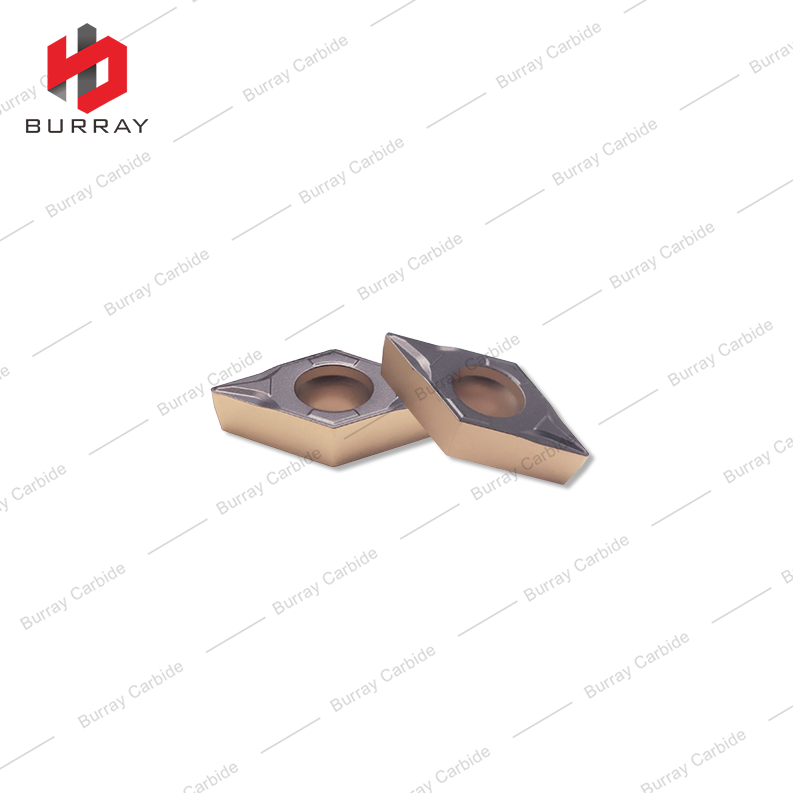 Turning Insert DCMT11T308-PF Cemented carbide Turning Tool Inserts with PVD Coating DCMT Rhombic 55°