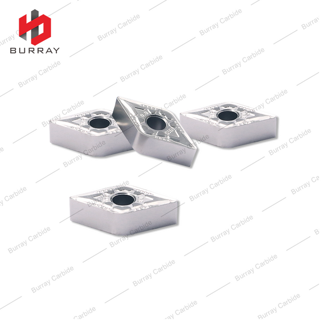DNMG Diamond Shaped CNC Turning Inserts for Copper and Aluminum DNMG150608-WT External Internal Hole Inserts with PVD Coating