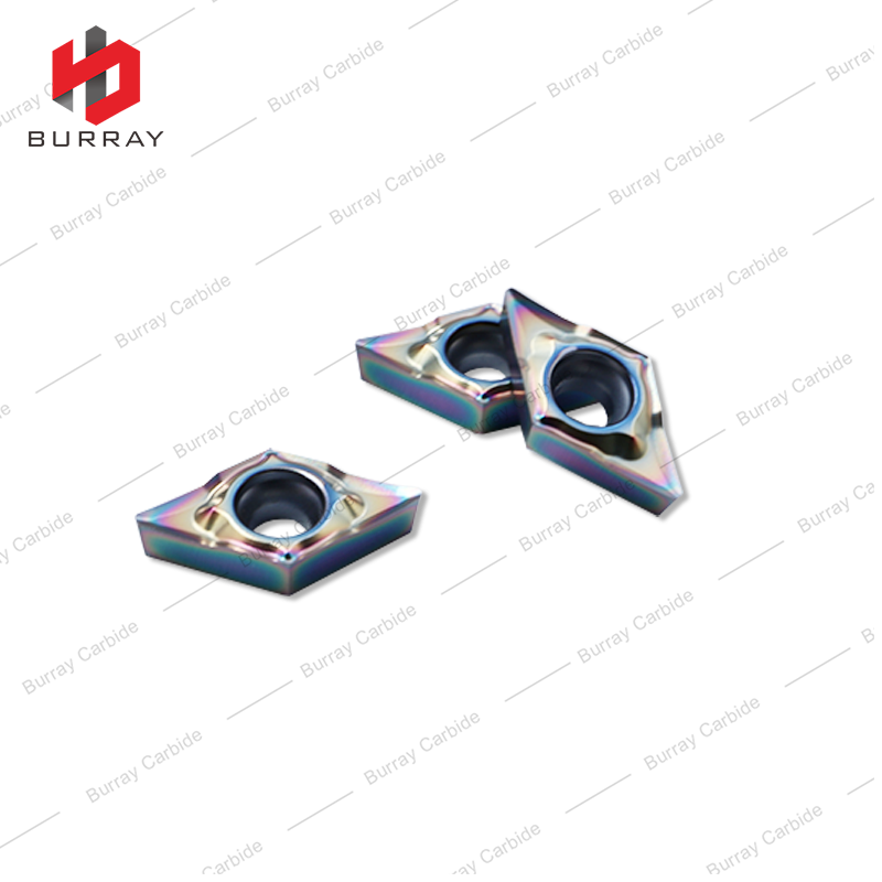 Carbide Turning Insert DCGT High Precision Carbide Turning Tools DCGT070204-CL for Colorful Titanium Alloy Quenched Steel