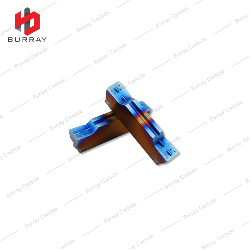 Tungsten Carbide Grooving Inserts MGMN400-M for Quenched Stainless Titanium Alloy with Colorful PVD Coated