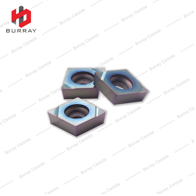 Diamond Shaped CNC Insert CCMT120404-N Positive Rake Insert for Color Quenched Steel Internal Hole Boring Tools