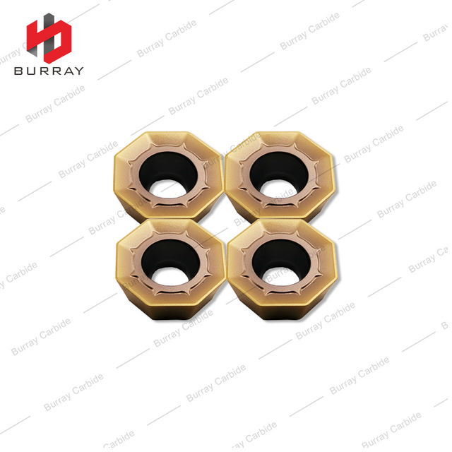 CNC Milling Cutter Tools Carbide Inserts ODMT040408 Single-sided Octagonal Milling Insert for for Machining Steel and Stainless Steel
