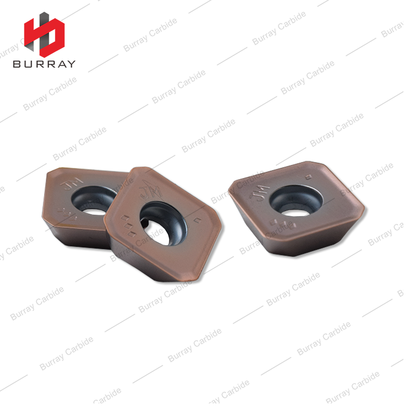 Rough Cutting Square Indexable Carbide Inserts SEMT13T3AGSN-JM PVD Coated for ASX445 Face Milling Cutters