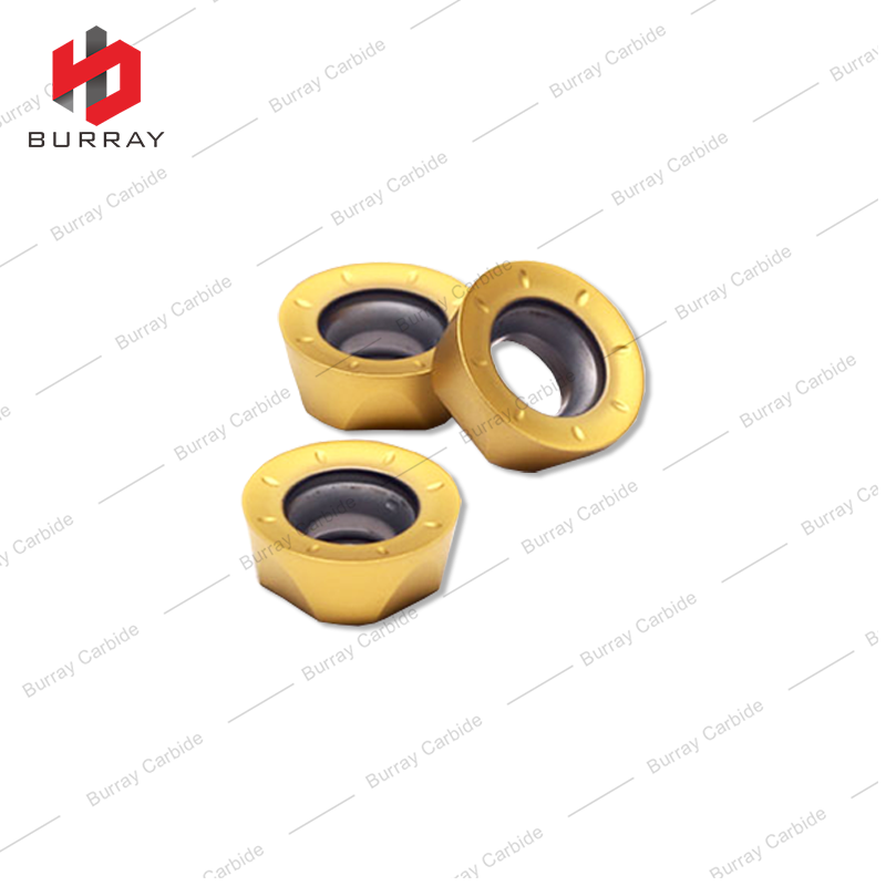 Carbide Milling Insert RPMT10T3MO-TT for CNC Machining Center Round Milling Insert with Gold PVD Coating for Milling of Steel