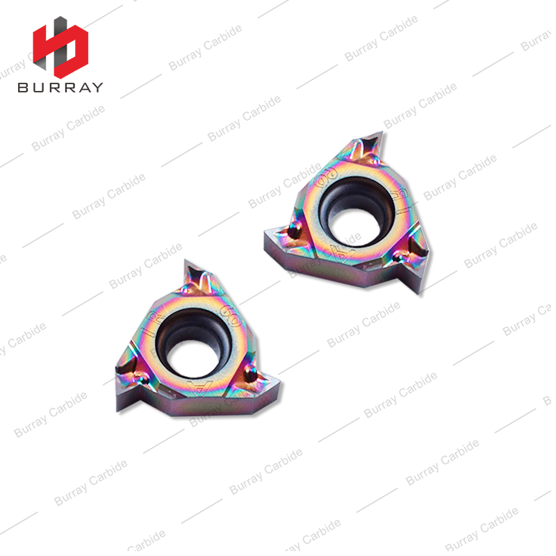 60 Deg External Thread Insert 11ER 11IR Carbide Threading Insert 11IR A60 with PVD Coating for Hardene Steel Quenched Steel