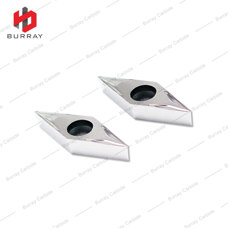 35° Rhombic Finish Carbide Turning Inserts CNC Aluminum Parts Machining VBGT160404-UM for Swiss-type Automatic Lathe