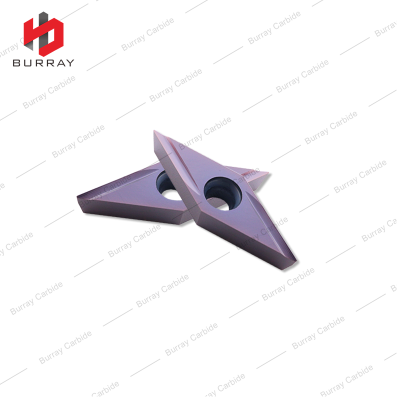 35 Degree Diamond Insert VBGT160402R-Y CNC Cutting Finishing Turning Insert for Metal Insert for Steel Stainless