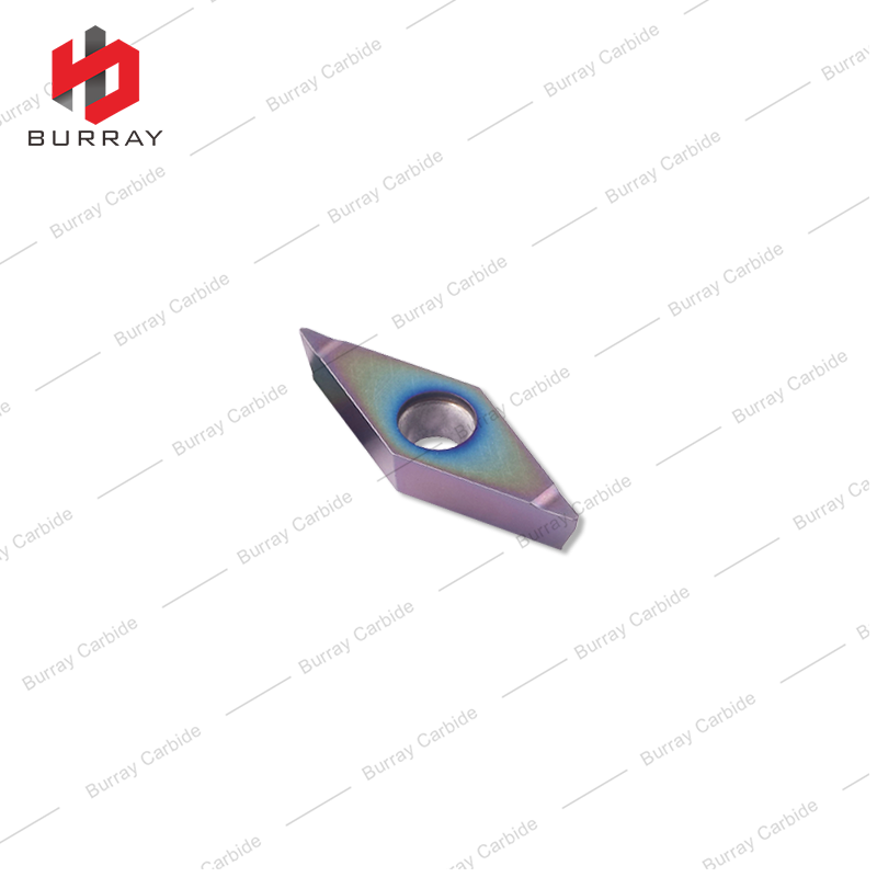 Tungsten Carbide Turning Inserts VBMT160404/08-N CNC Turning Parts Machinery with PVD Coated of High Hardness Quenched Steel Materials
