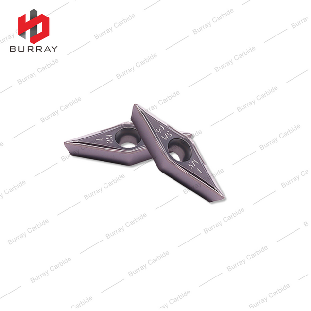 VCMT CNC Indexable Rhombic Boring Turning Inserts VCMT160404-SM Tungsten Carbide Inserts