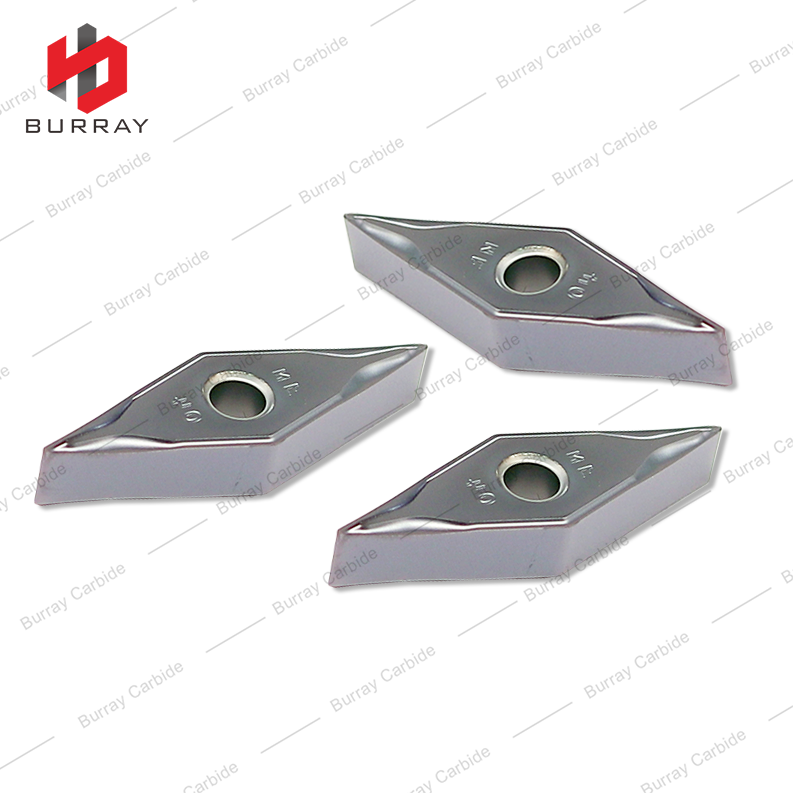 VNMG Tungsten Carbide Inserts VNMG160404-NF CNC Lathe Turning Insert for Aluminum Machining