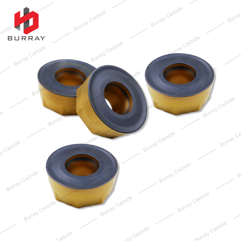 Heavy Duty Round Insert R8 RCMT1606MO CVD Coated Carbide Milling Inserts for Steel and Stainless Steel Machining