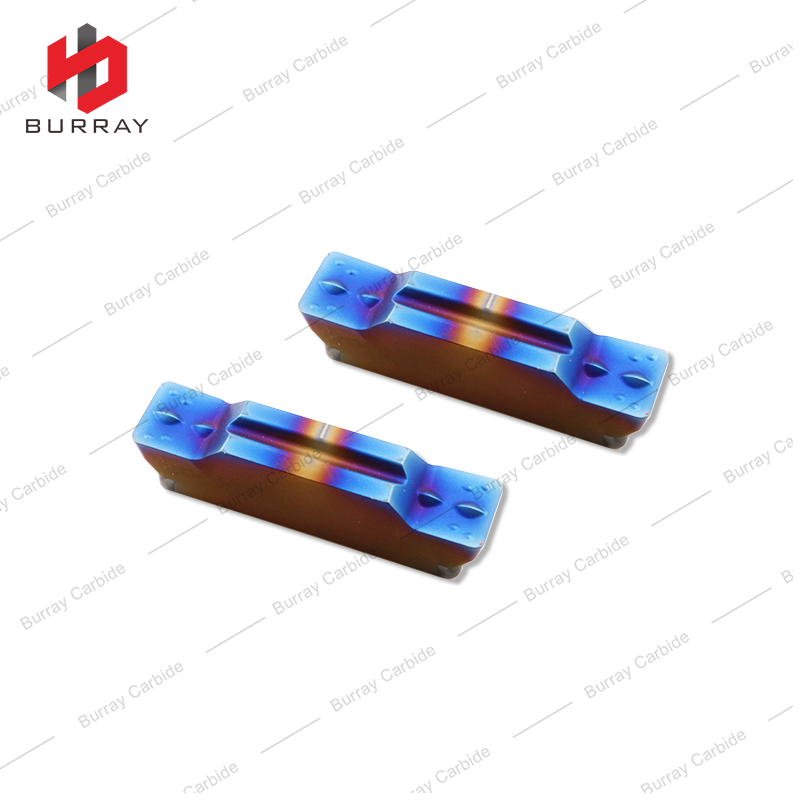 MGMN600-M Heavy-duty 6.0mm Double-Ended Grooving Insert High Hardness Materials Blue-nanol Caoting and Non-Ferrous Metal Machining