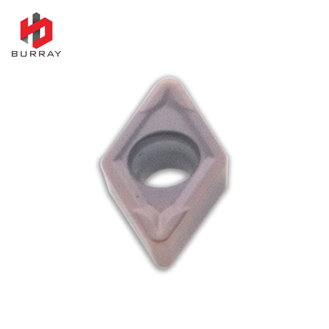 DCMT070208-TF CNC Lathe Turning Tools Inserts Tungsten Carbide Inserts with Purplish Red PVD Coating for Steel