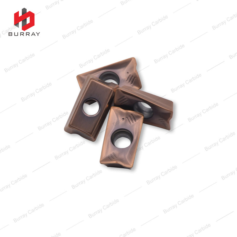 R390-11T308M-PM Milling Insert External Milling Tools with Bronze PVD Coating