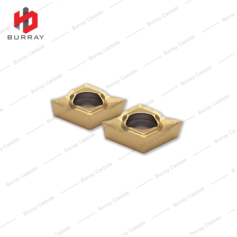 CNC Insert Rhombic Turning Insert CCGT with PVD Coated Finish Turning Insert CCGT060201-YL for Steel and Stainless Steel 