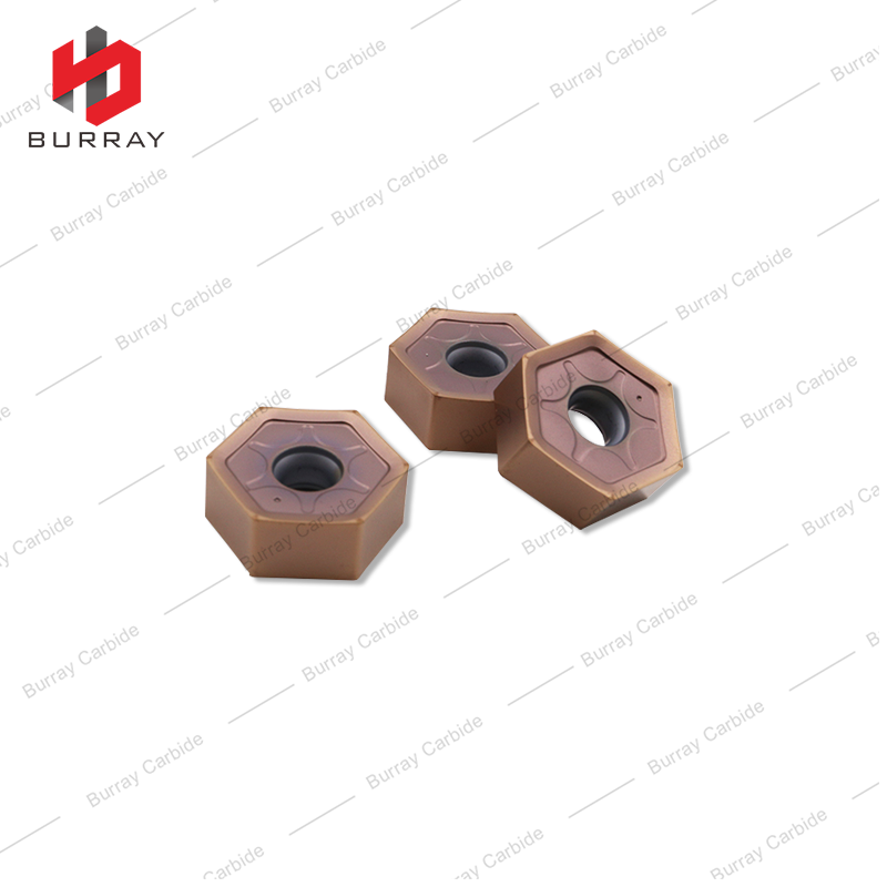 CNC Cemented Carbide HNMG090608R High Feed Hexagonal Double Sided Milling Inserts for Rough Machining of Steel Workpieces