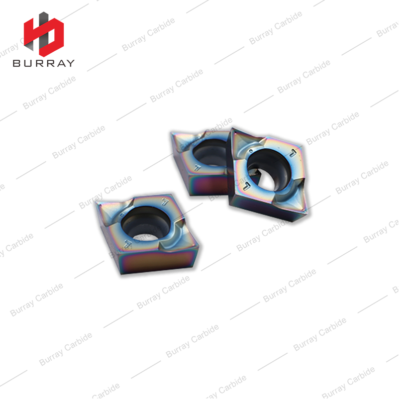CCGT09T302-CL High Precision Rhombic CNC Lathe Metal Cutting Tool Cemented Carbide Turning Insert with Colorful Coated