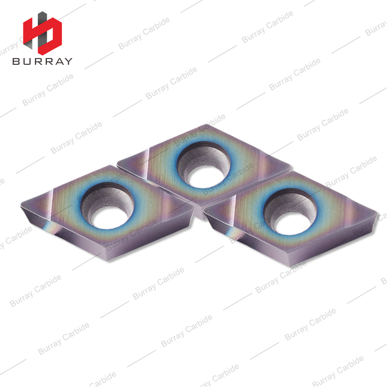 DCMT11T304-N 55° Rhombic CarbideTurning Insert PVD Coated for Internal CNC Turning Tool