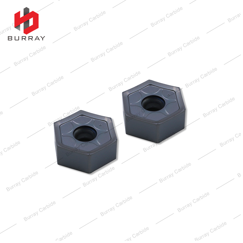 HNGX090608 Double Sided High Feed Milling Insert PVD Coated Universal for Steel Machining