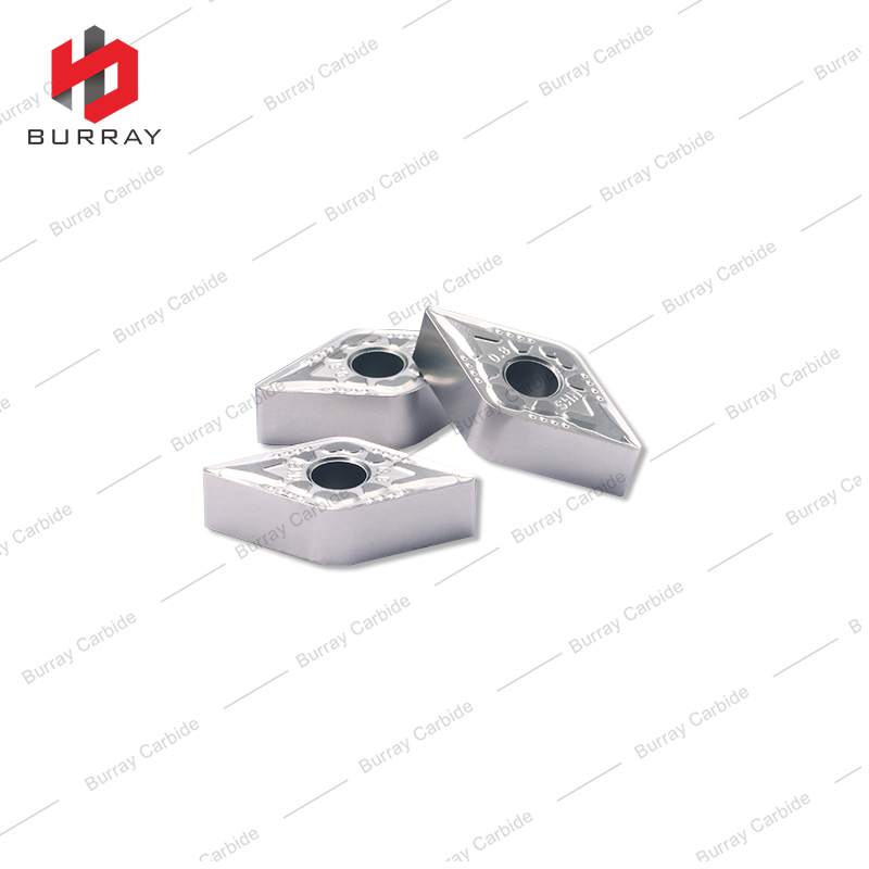 DNMG Diamond Shaped CNC Turning Inserts for Copper and Aluminum DNMG150608-WT External Internal Hole Inserts with PVD Coating
