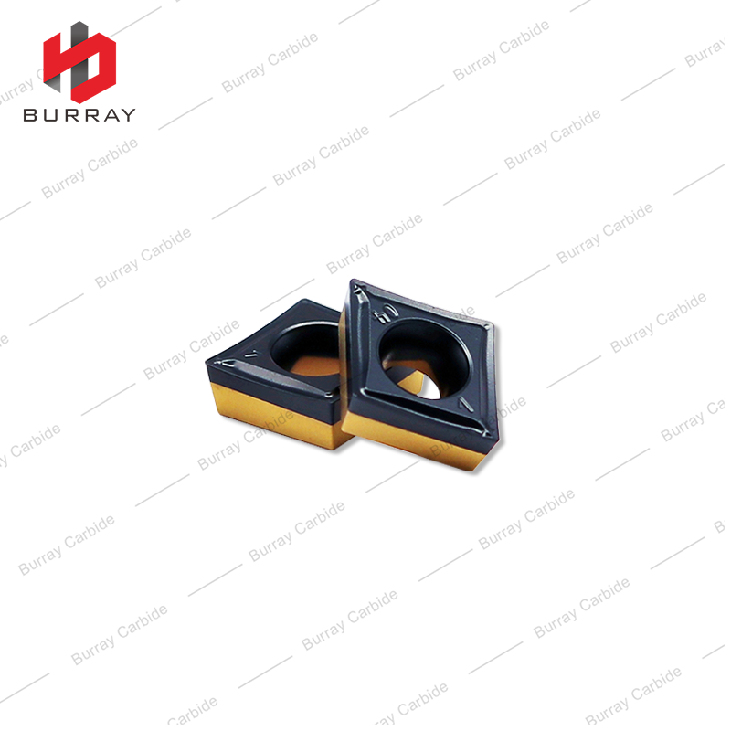 Carbide Inserts CNC Turning Parts Machinery CCMT09T304-63 with CVD Coated for Steel Roughing Machining