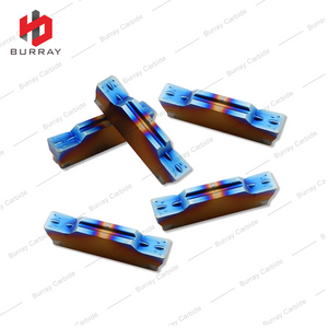 Tungsten Carbide Grooving Inserts MGMN400-M for Quenched Stainless Titanium Alloy with Colorful PVD Coated