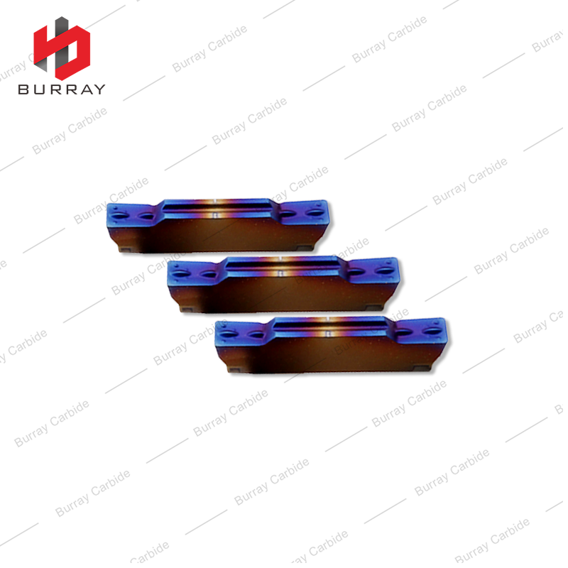 Tungsten Carbide Grooving Inserts MGMN300-M MGMN400-M for Quenched Stainless Titanium Alloy with Colorful PVD Coated
