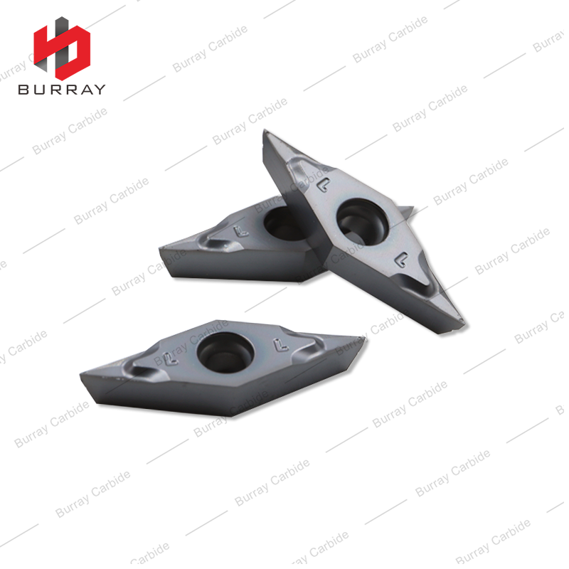 VCGT110301-CL 35° Rhombic Carbide Finish Turning Inserts CNC Lathe Cutting Tools for Stainless Steel Machining