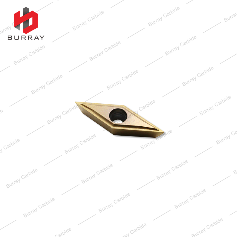 VCGT 35°Rhombic Turning Insert for CNC Swiss-type Lathe VCGT110301-V for Finish Machining of Steel and Stainless Steel