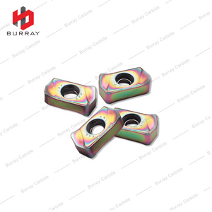 Tungsten Carbide Milling Insert LNMU030303 High Feed Milling Insert with Colored PVD Coating CNC Machining Indexable Cutting Tools