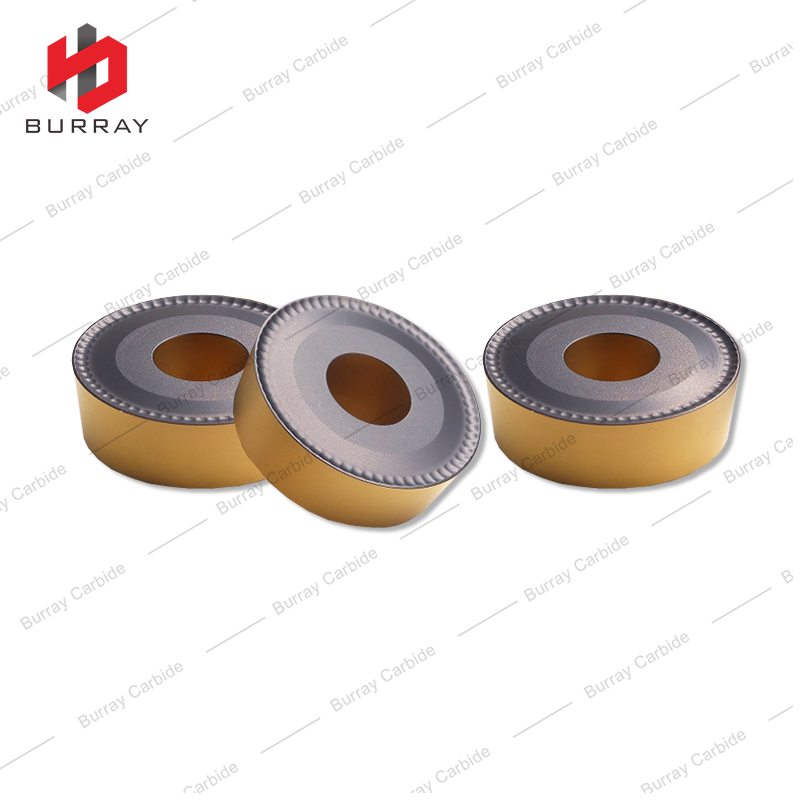 RCMT2507-53 with CVD Coated Heavy-Duty Milling Inserts RCMT Round Milling Cutters for Steel/Stainless Steel Rough Machining