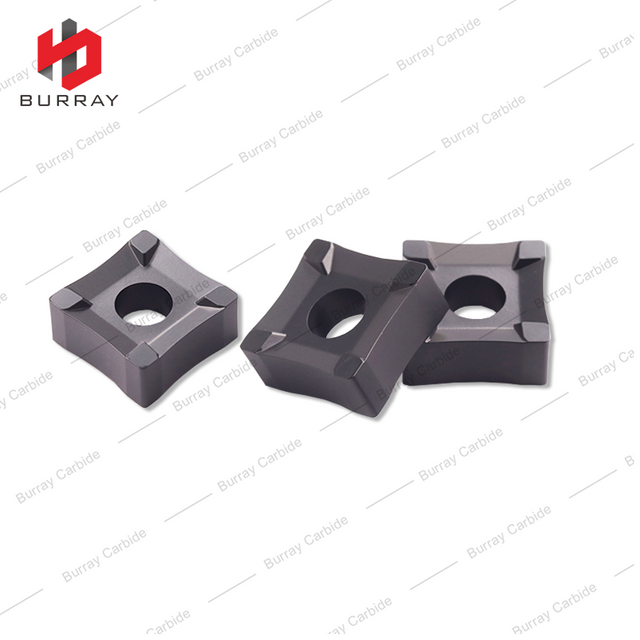Tungsten Carbide Inserts SNMX1907-R35 Carbide High Feed Milling Inserts SNMX Square Shape