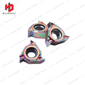 60 Deg External Thread Insert 11ER 11IR Carbide Threading Insert 11IR A60 with PVD Coating for Hardene Steel Quenched Steel