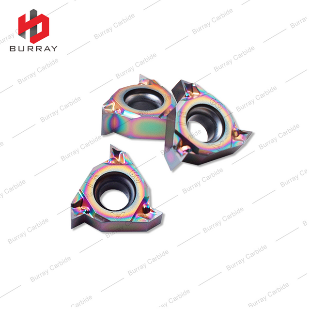 60 Deg External Thread Insert 11ER 11IR Carbide Threading Insert 11IR A60 with PVD Coating for Hardene Steel Quenched Steel