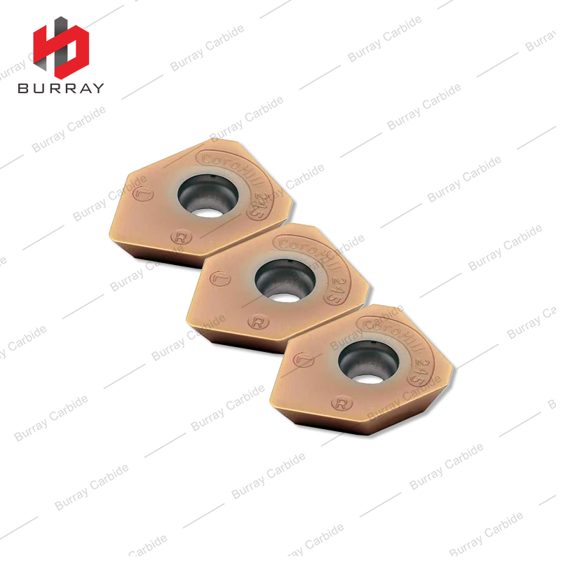 CNC Milling Cutter Tools R245-12T3E-W 1020 Carbide Milling Insert for Processing Cast Iron