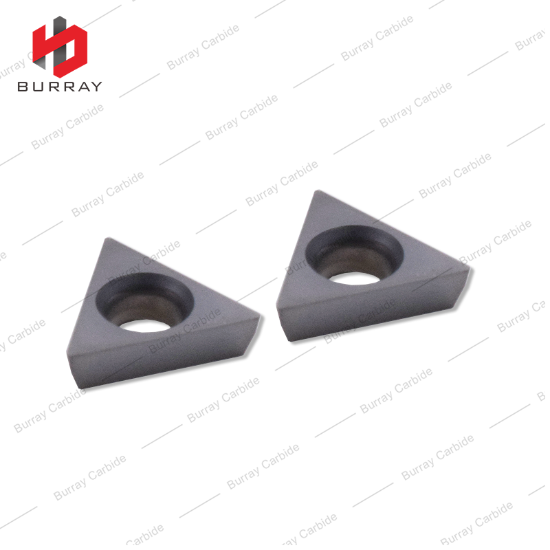 External Turning TPGW090202 Triangular Turning Indexable Inserts without Chipbreaker for Finishing to Medium Cutting