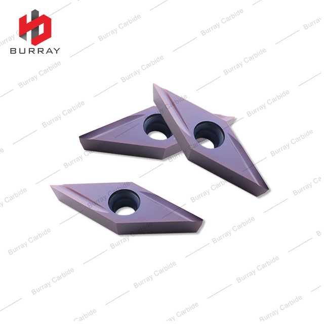 35 Degree Diamond Insert VBGT160402R-Y CNC Cutting Finishing Turning Insert for Metal Insert for Steel Stainless