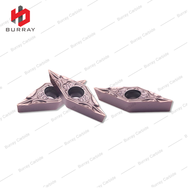 Customized Tungsten Carbide Turning Inserts VBMT110302-VF with PVD Coated for Precision Boring Insert of Stainless Steel Small Parts