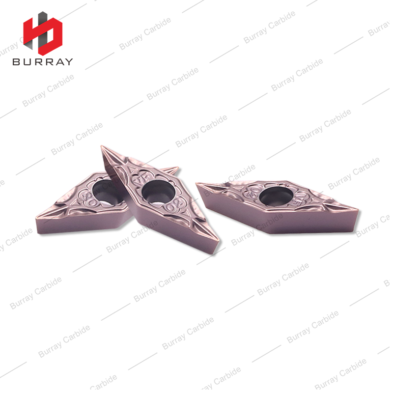 Customized Tungsten Carbide Turning Inserts VBMT110302-VF with PVD Coated for Precision Boring Insert of Stainless Steel Small Parts