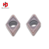 DCMT070208-TF CNC Lathe Turning Tools Inserts Tungsten Carbide Inserts with Purplish Red PVD Coating for Steel