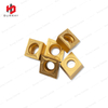 CCMT09T304-TF Tungsten Carbide Turning Insert with Yellow CVD Coating for CNC Lathe Machine