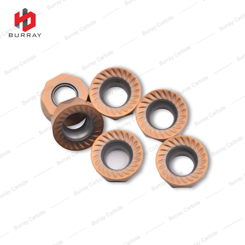 M Class, Round Insert RCMT10T3MO, for Finishing to Medium Cutting with Bi-color CVD Coating