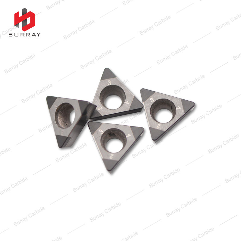 TPGW080204 CBN Light/Medium Interrupted Hardened Steel PCBN Insert Positive 11 Deg Relief Angle